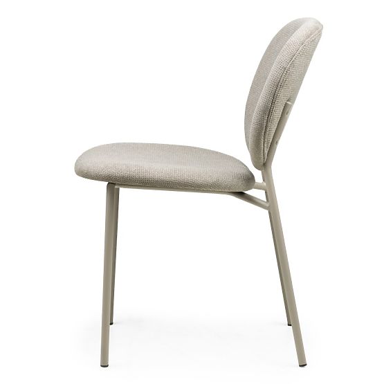 Chaise de salle à manger Alexa, marron clair/pieds beige