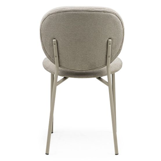 Chaise de salle à manger Alexa, marron clair/pieds beige