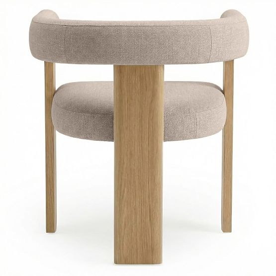 Chaise de salle à manger Bali, beige/frêne