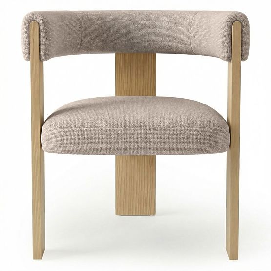 Chaise de salle à manger Bali, beige/frêne