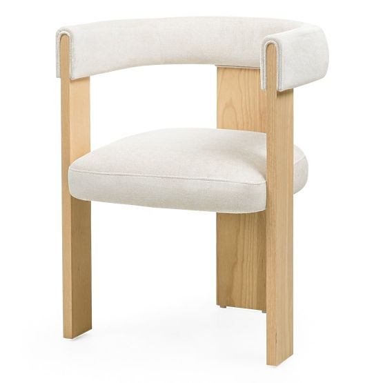 Chaise de salle à manger Bali, beige/frêne