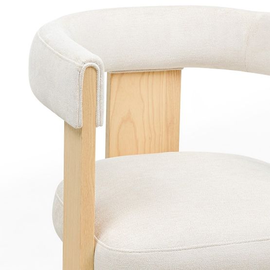 Chaise de salle à manger Bali, beige/frêne