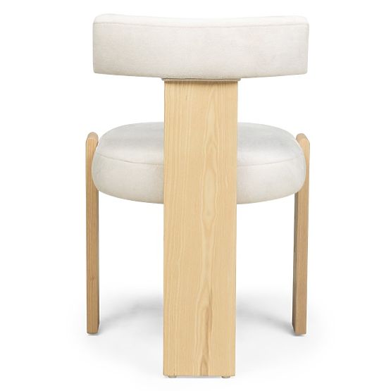 Chaise de salle à manger Bali, en bois, beige/frêne