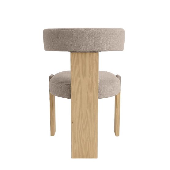 Chaise de salle à manger Bali, en bois, beige/frêne