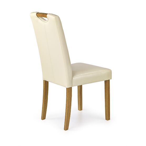 Chaise de salle à manger CARO - crème/hêtre