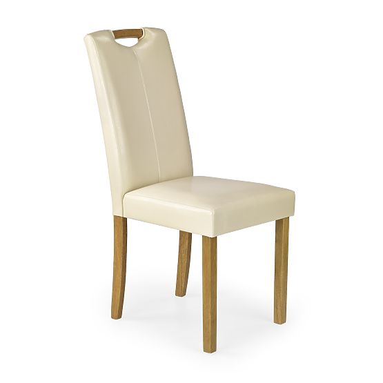 Chaise de salle à manger CARO - crème/hêtre
