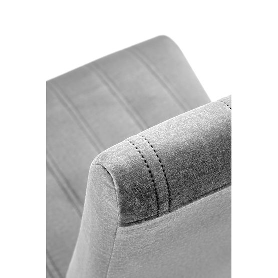 Chaise de salle à manger DIEGO 2 - gris clair/noir
