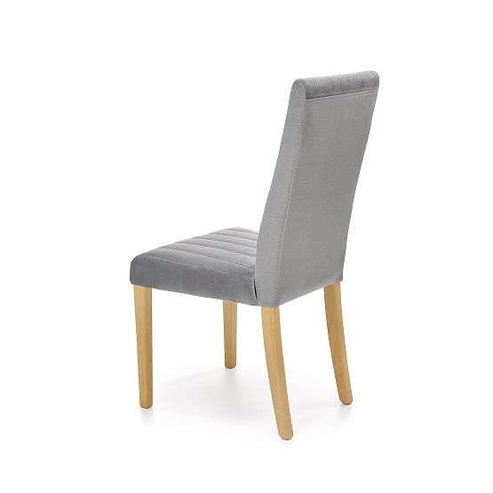 Chaise de salle à manger DIEGO 3 - gris clair/naturel