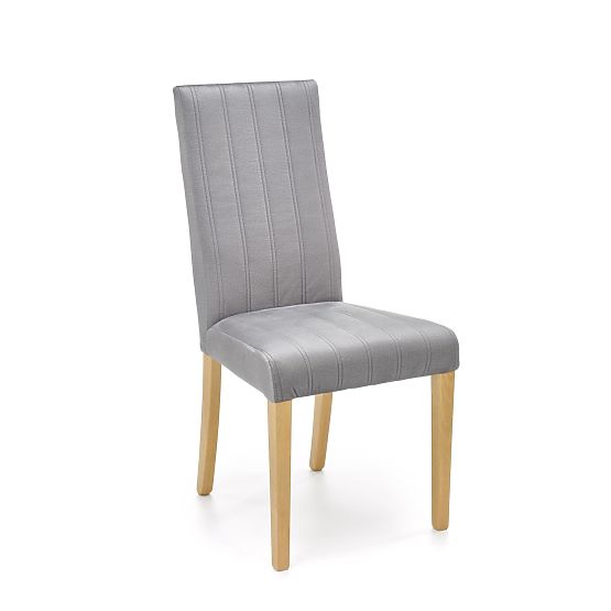 Chaise de salle à manger DIEGO 3 - gris clair/naturel