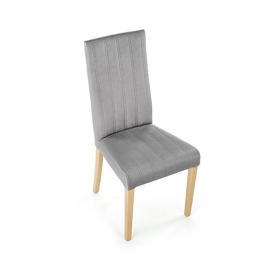 Chaise de salle à manger DIEGO 3 - gris clair/naturel