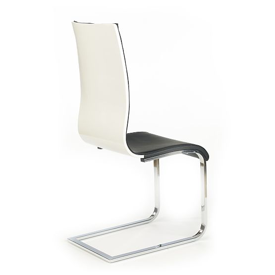 Chaise de salle à manger K104 - noir et blanc