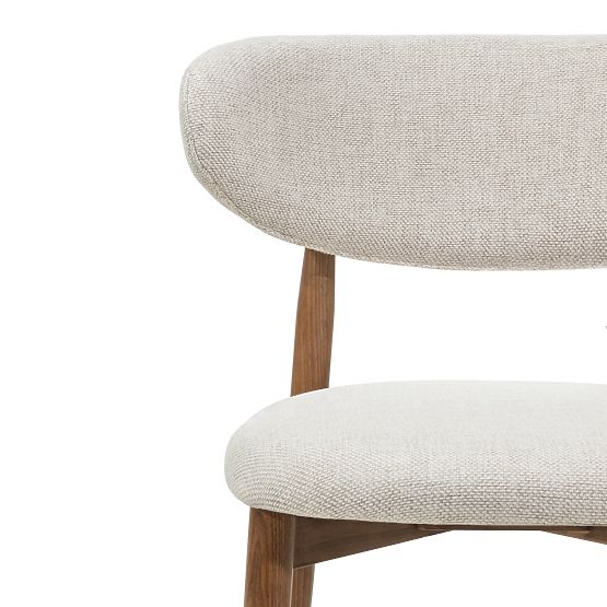 Chaise de salle à manger Larnaca beige/marron