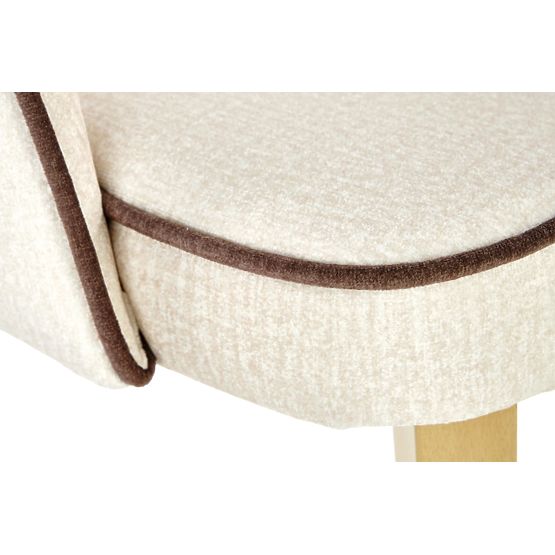 Chaise de salle à manger MARINO - chêne miel/crème