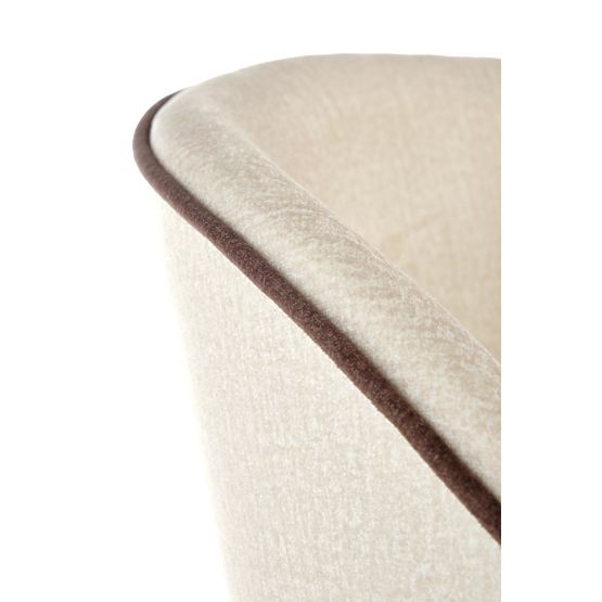 Chaise de salle à manger MARINO - chêne miel/crème