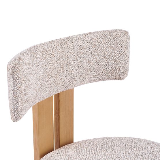 Chaise de salle à manger Matteo, beige-crème/naturel