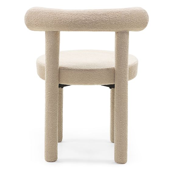 Chaise de salle à manger Pedro 2.0, beige, bouclé