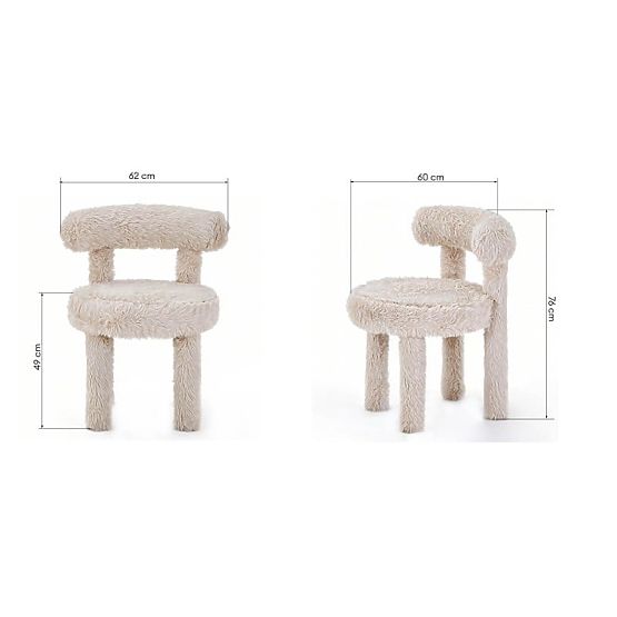Chaise de salle à manger Pedro 2.0, beige clair