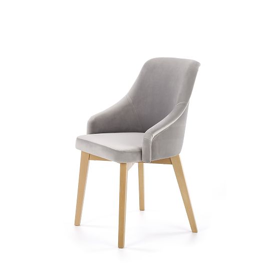 Chaise de salle à manger TOLEDO 2 - chêne miel/gris