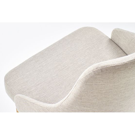 Chaise de salle à manger TOLEDO - chêne miel/crème