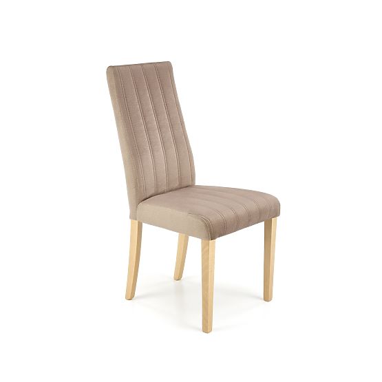Chaise DIEGO 3 chêne miel / rembourrage velours matelassé Pásy - MONOLITH 09 (marron foncé) (1p=2pcs