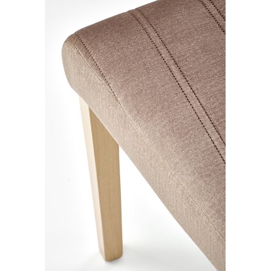 Chaise DIEGO 3 chêne miel / rembourrage velours matelassé Pásy - MONOLITH 09 (marron foncé) (1p=2pcs