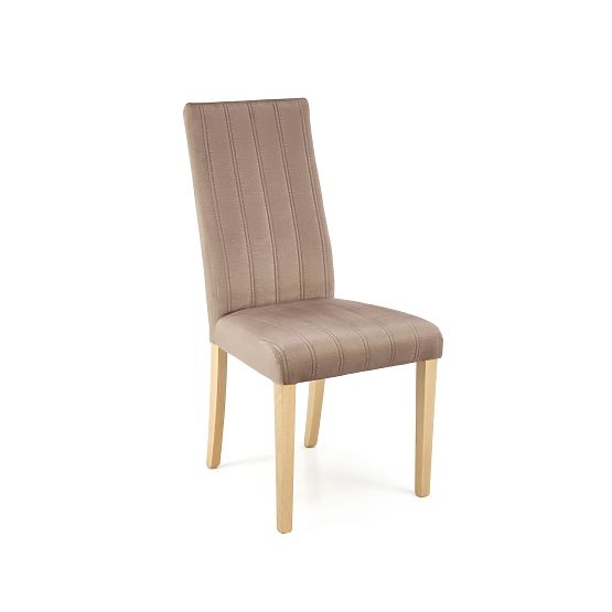 Chaise DIEGO 3 chêne miel / rembourrage velours matelassé Pásy - MONOLITH 09 (marron foncé) (1p=2pcs