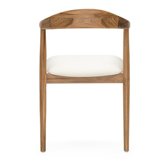 Chaise en bois Ludvika 2.0, arrondie, naturel/crème