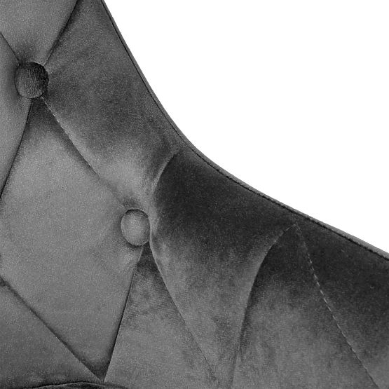 Chaise en velours ATLANTA VELVET graphite