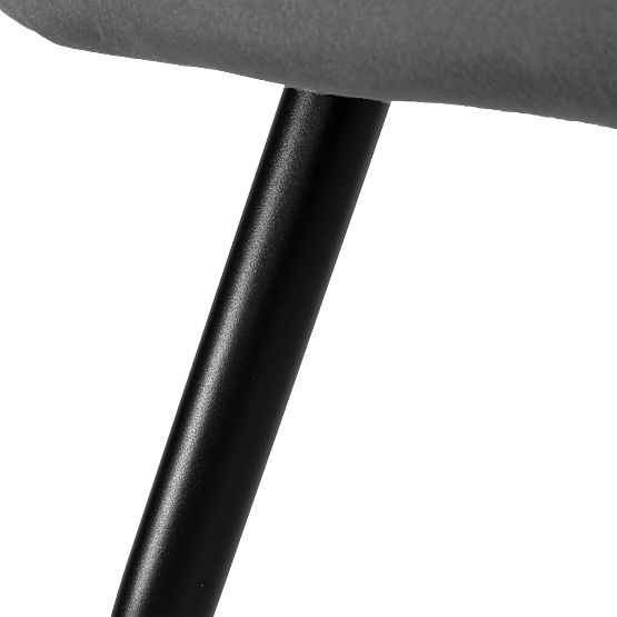 Chaise en velours ATLANTA VELVET graphite