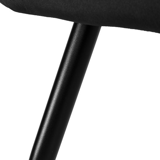 Chaise en velours ATLANTA VELVET noire