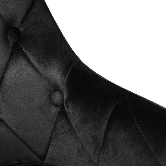 Chaise en velours ATLANTA VELVET noire