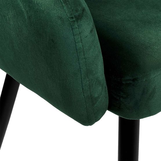 Chaise en velours ATLANTA VELVET vert foncé