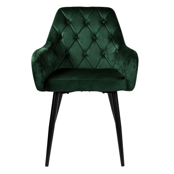 Chaise en velours ATLANTA VELVET vert foncé