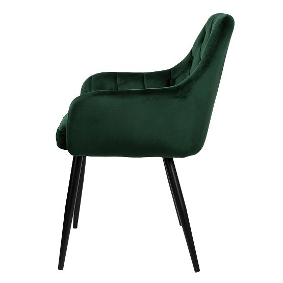 Chaise en velours ATLANTA VELVET vert foncé
