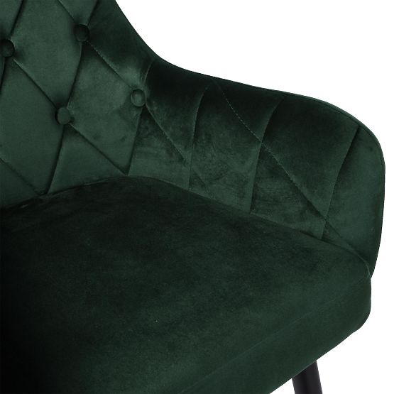 Chaise en velours ATLANTA VELVET vert foncé