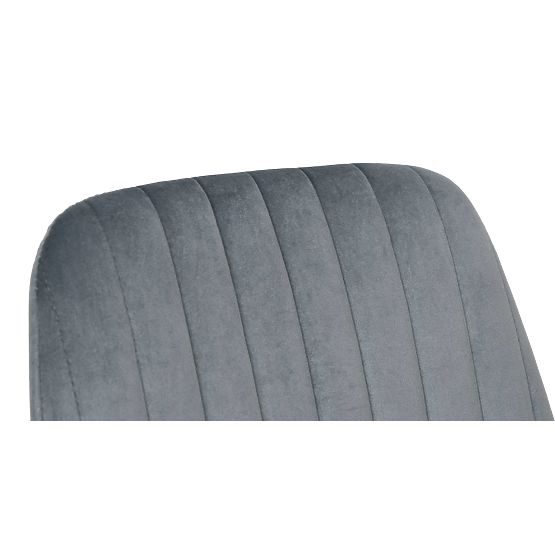 Chaise en velours LORIENT VELVET graphite