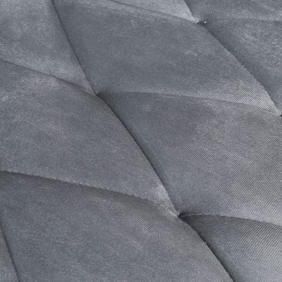 Chaise en velours rembourrée Madison Velvet graphite