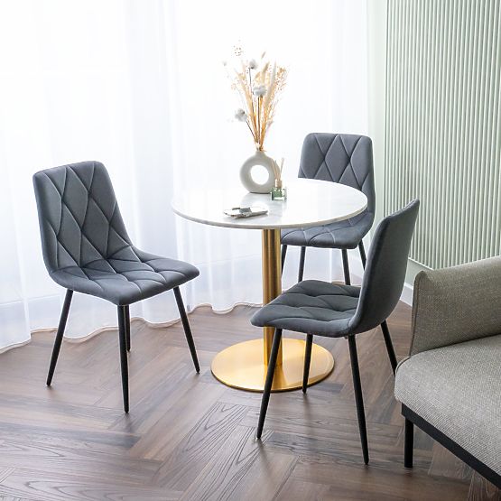 Chaise en velours rembourrée Madison Velvet graphite