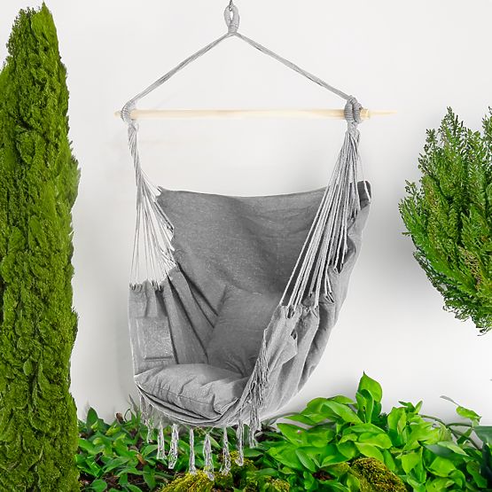 Chaise hamac brésilienne BAHIO grise