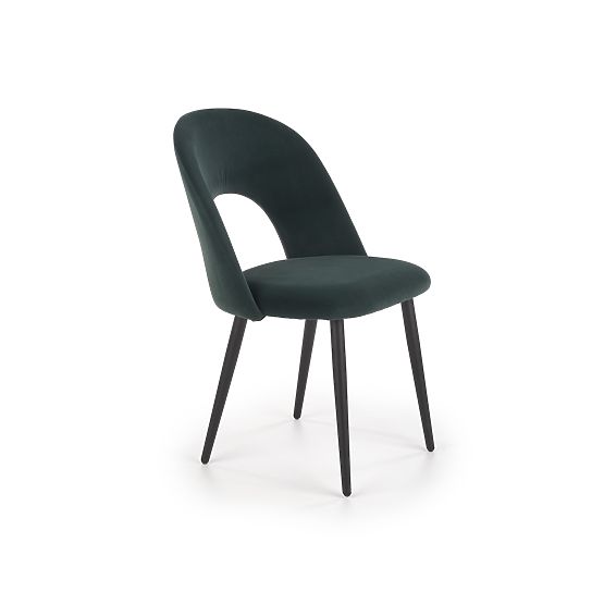 Chaise K384 vert foncé / noir (1p=4pcs)
