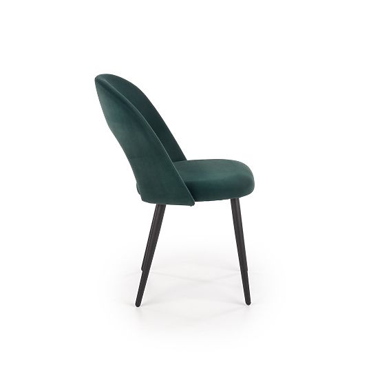 Chaise K384 vert foncé / noir (1p=4pcs)