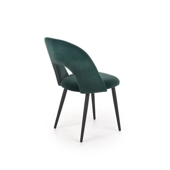 Chaise K384 vert foncé / noir (1p=4pcs)