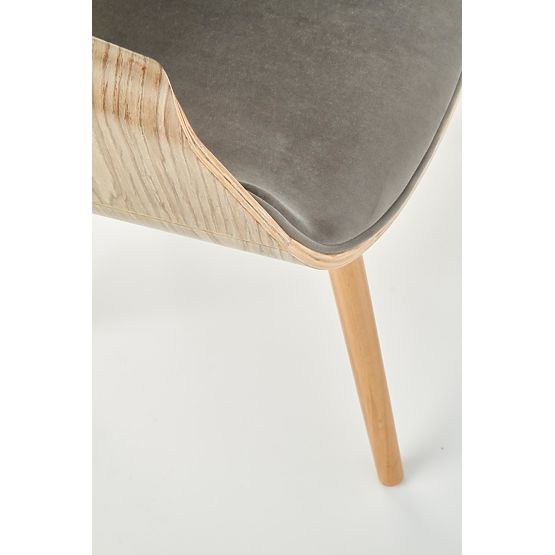 Chaise K396 chêne clair / gris (1p=1pc)