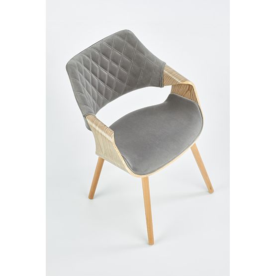 Chaise K396 chêne clair / gris (1p=1pc)
