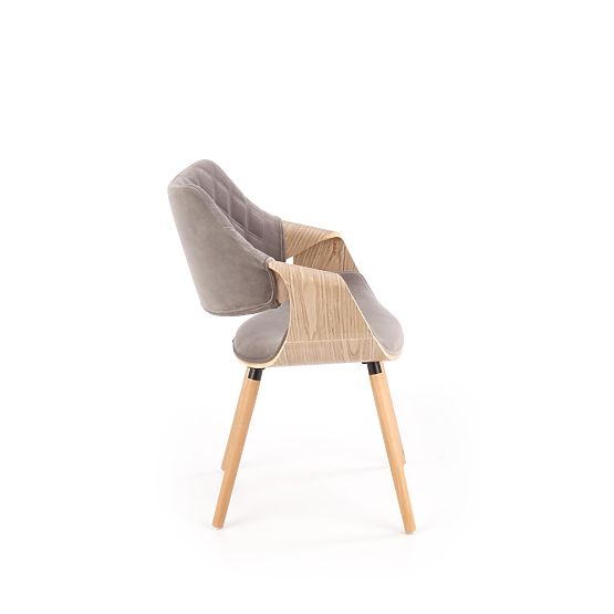 Chaise K396 chêne clair / gris (1p=1pc)