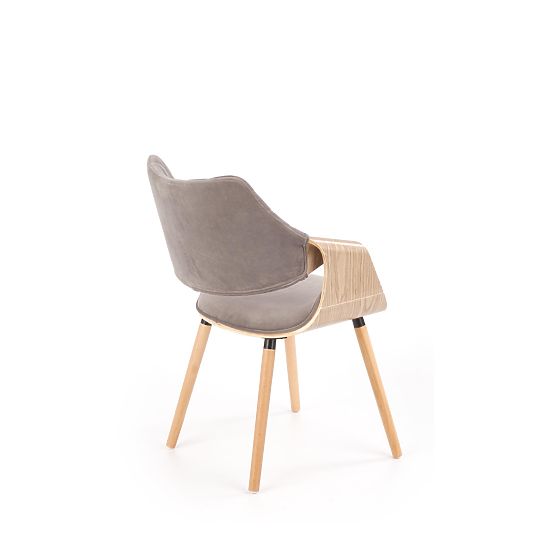 Chaise K396 chêne clair / gris (1p=1pc)