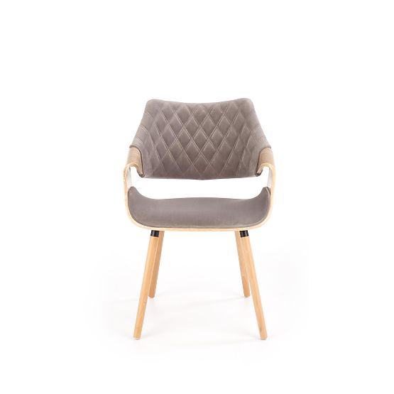 Chaise K396 chêne clair / gris (1p=1pc)