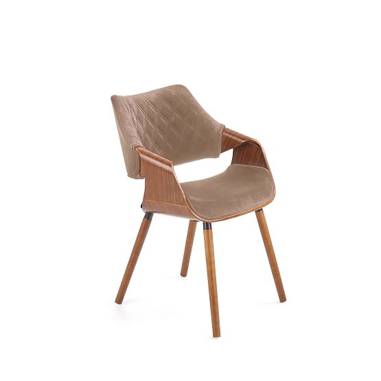 Chaise K396 noyer / beige (1p=1pièce)