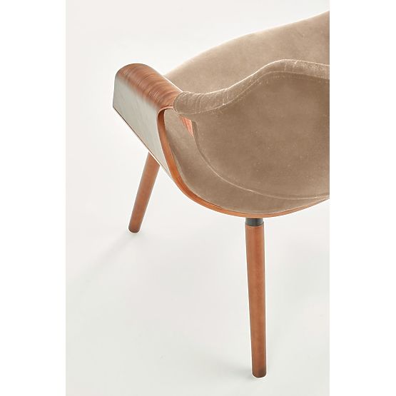 Chaise K396 noyer / beige (1p=1pièce)
