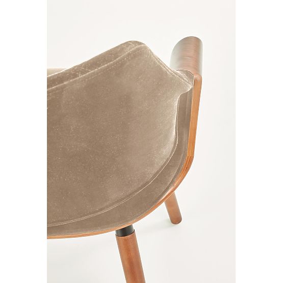 Chaise K396 noyer / beige (1p=1pièce)